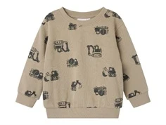 Name It sweatshirt pure cashmere med byggemaskiner